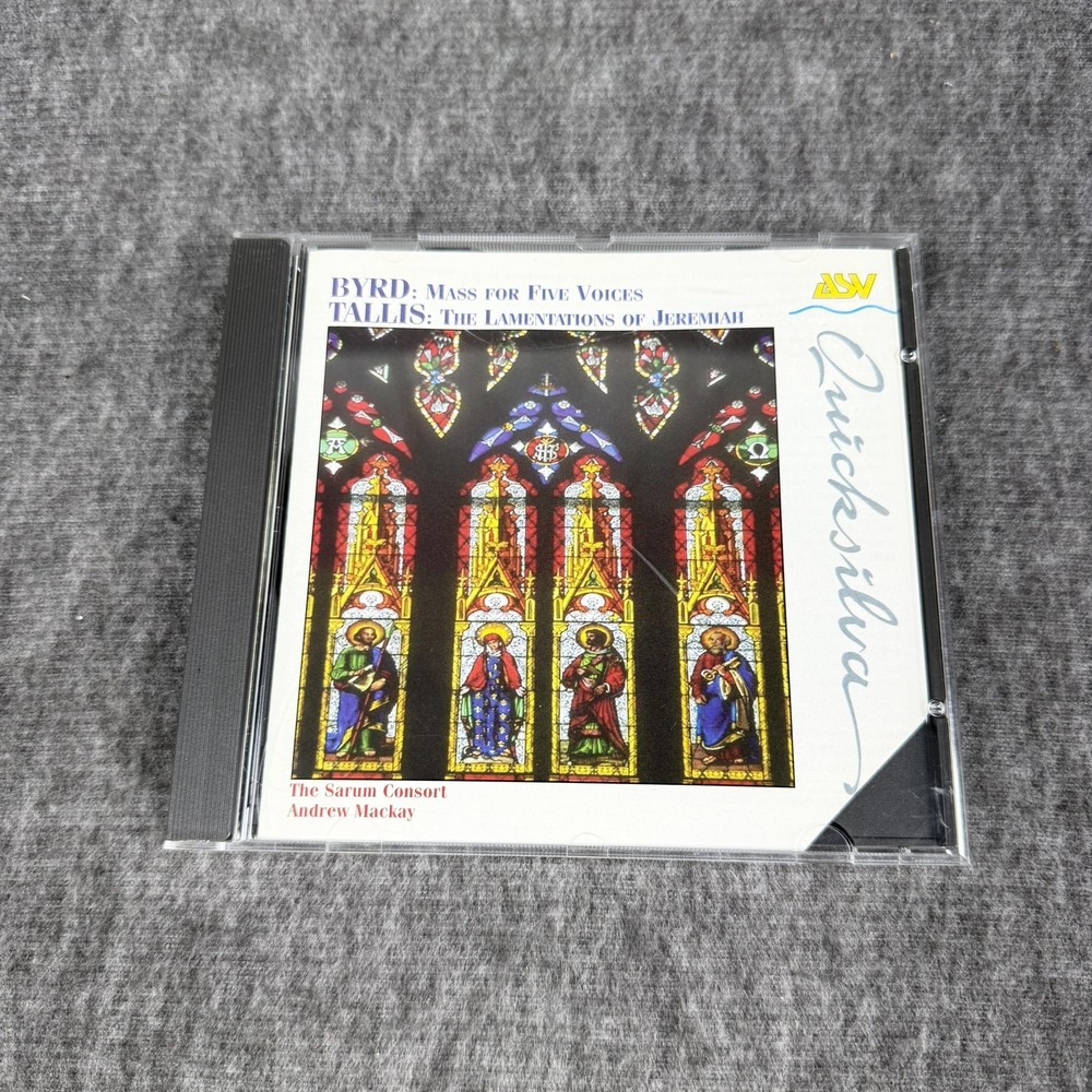 Byrd Tallis CD Mass For Five Voices Lamentations Sarum Consort ASV UK Quicksilva